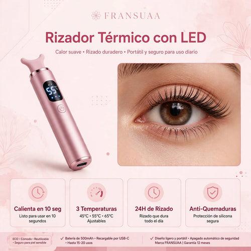 LASHIA- Rizador térmico con LED